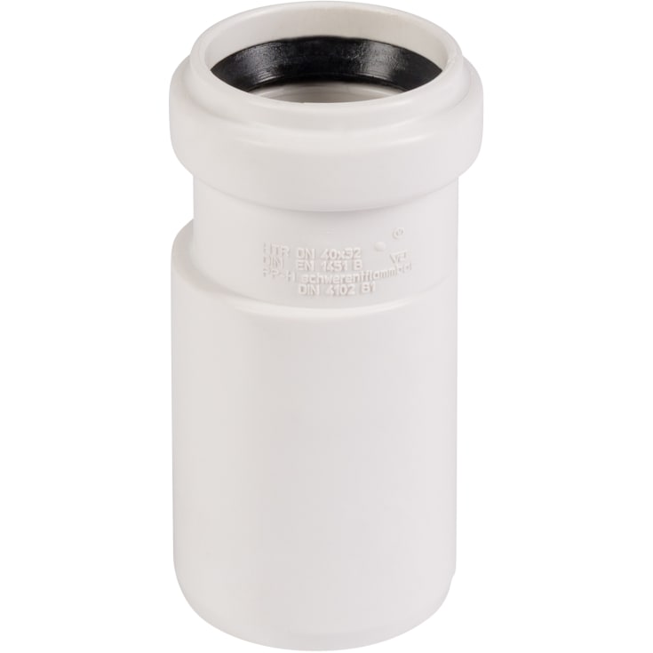Ostendorf reduktion, Ø40x32 mm, plast, hvid