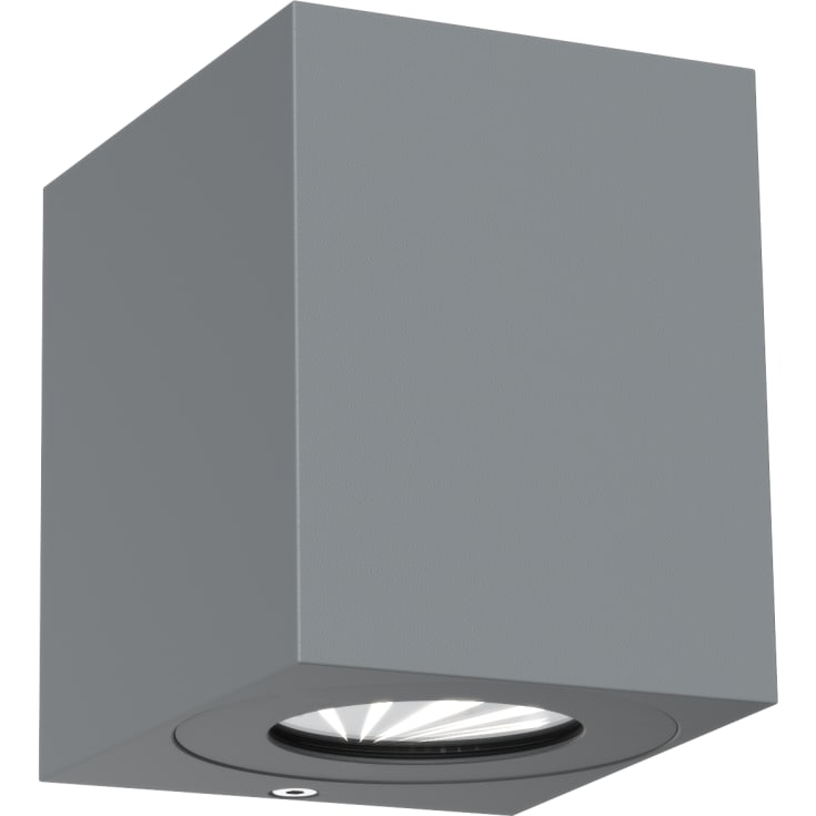 Nordlux Canto Kubi 2 vägglampa utomhus, grå