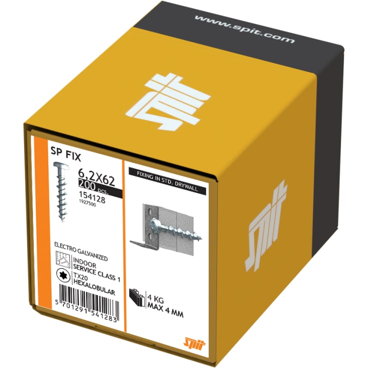 Gipspladeskrue SP FIX 6,2 x 32 mm, TX, PH 200 stk.