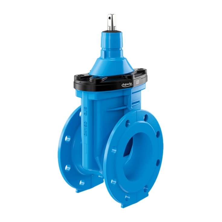 Hawle DN65 slussventil, fläns 4000 E3, PN16