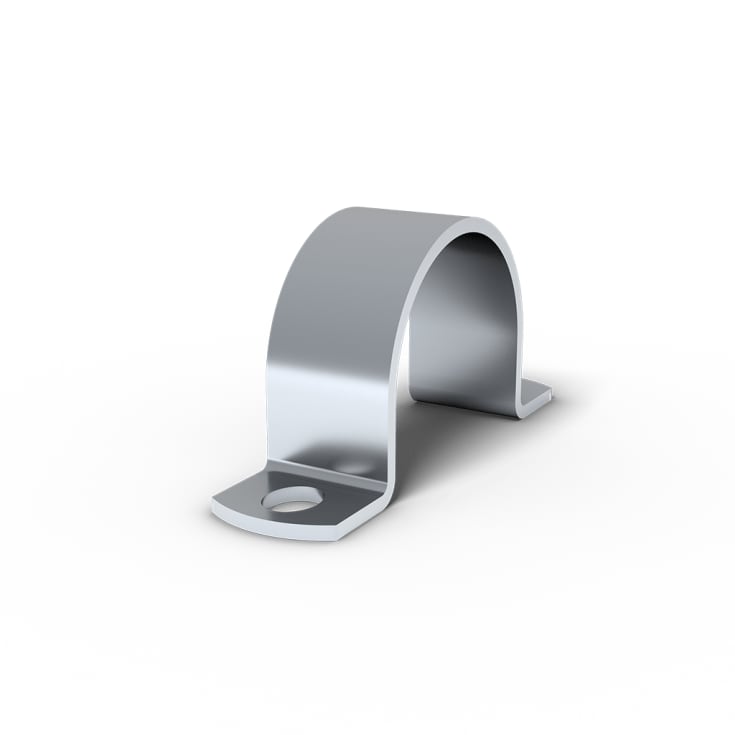 100 stk Kabeldækskinne bøjle 22 mm, 2-lap