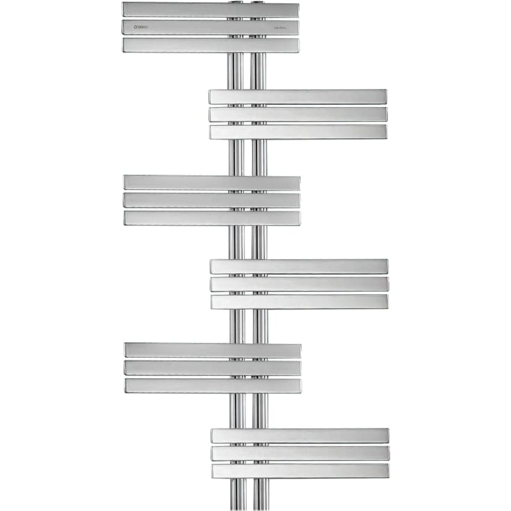 Kriss Babyla håndkletørker, kombi, 60x108 cm, matt rustfrit stål