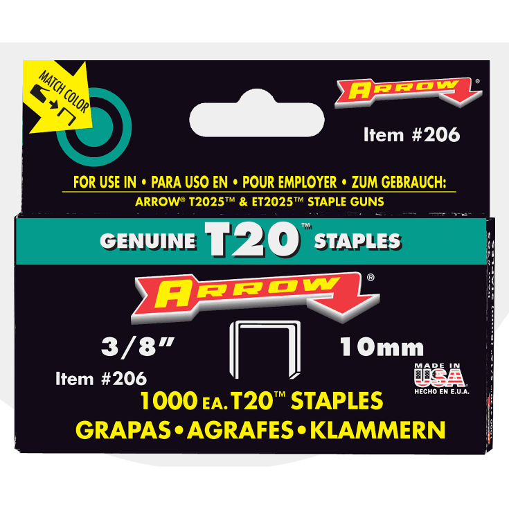 T2025 stifter, flate, 5000 stk, Ø8/10 mm