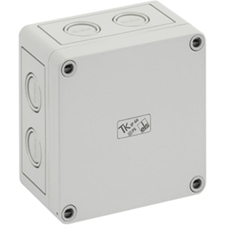 Kasse TK PS 1111-7-M, 110 x 110 x 66 mm, grå