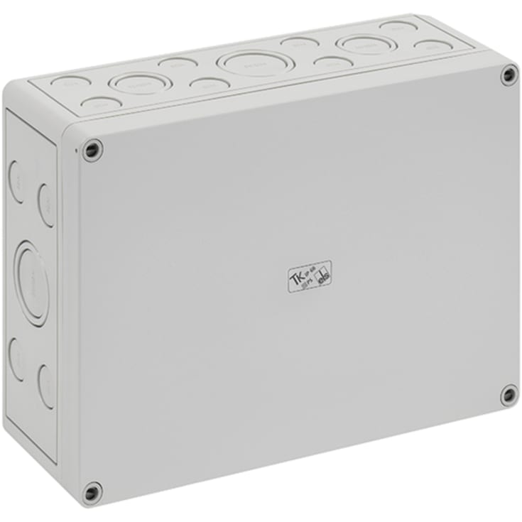Box TK PS 2518-9-M, 254 x 180 x 90 mm, grå