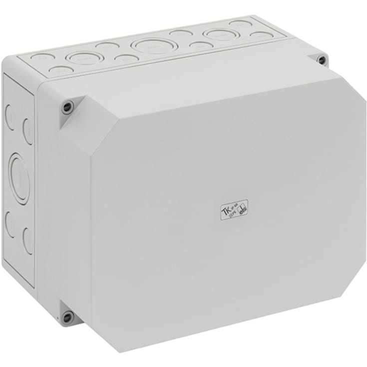 Boks TK PS 2518-16-M, 254 x 180 x 165 mm, grå