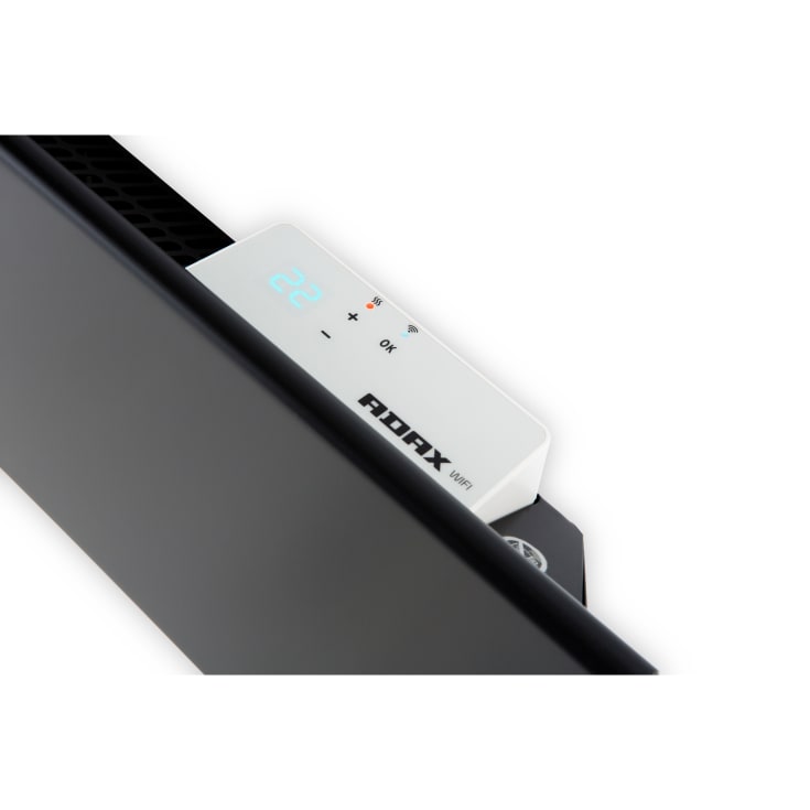 Adax Neo H el-radiator med termostat och WiFi 1400W/230V, svart, 21 m²