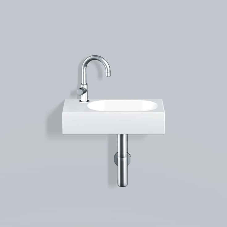 Alape Fusion.S håndvask, 45x23,6 cm, højre, hvid