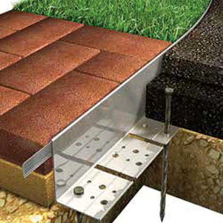 Byggros AluFlex 8 x 8 x 250 mm stålsøm til kantskinne