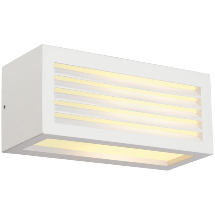 Vägglampa Box-L, E27, vit, IP44