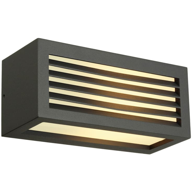 Vägglampa Box-L, E27, antracit, IP44