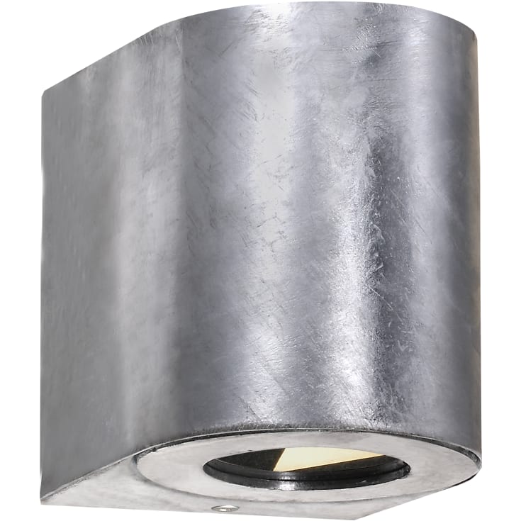 Nordlux Canto 2 vägglampa utomhus, galvaniserat stål