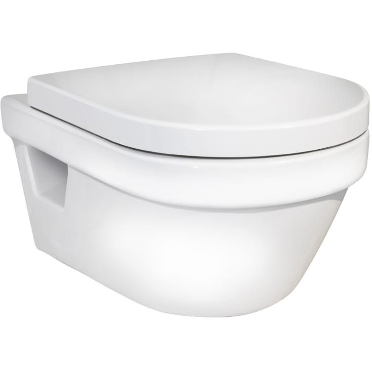 Gustavsberg Hygienic Flush vägghängd toalett, utan spolkant, vit