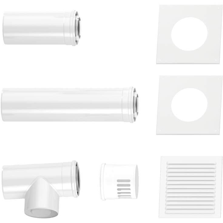 Bosch 80/125 mm pakke til friskluft fra facade, C53x