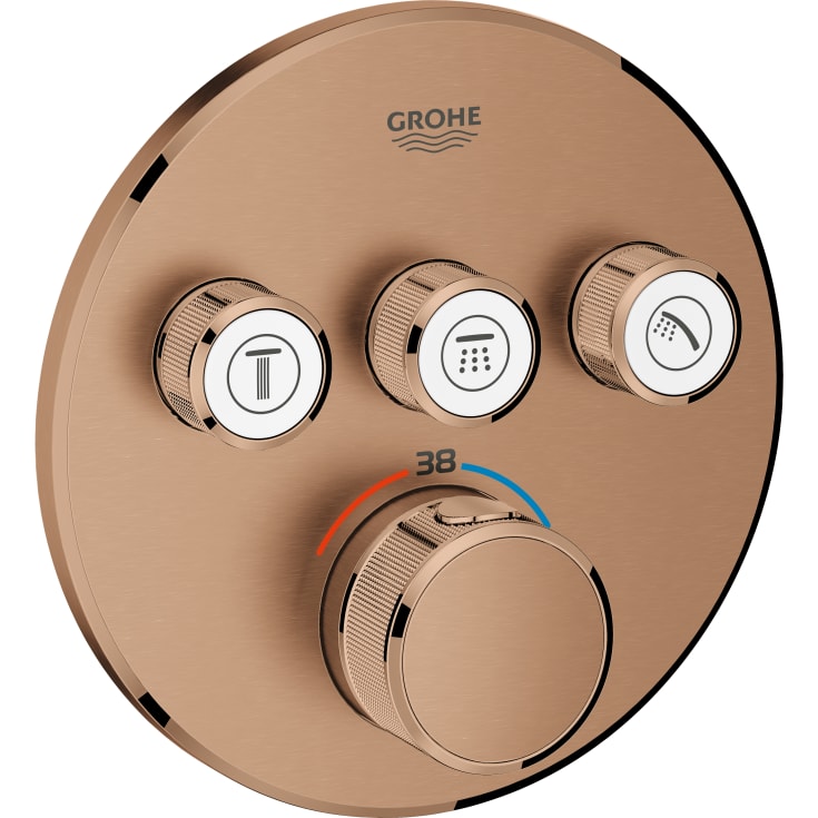 Grohe Grohtherm SmartControl brusearmatur, børstet kobber