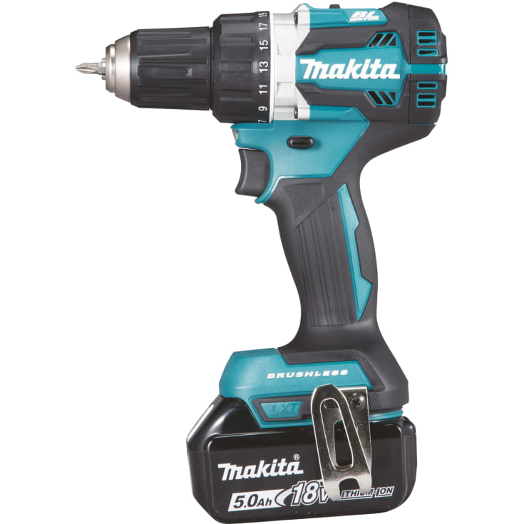 Makita Kompakt Borskrutrekker m/batterier 3 x 18 Volt/5,0 Ah