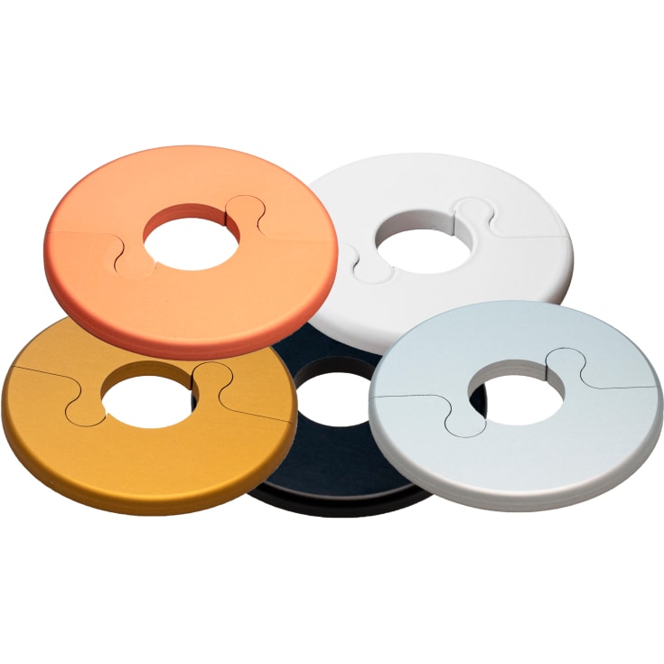 Rosett alu fit 16 mm, vit