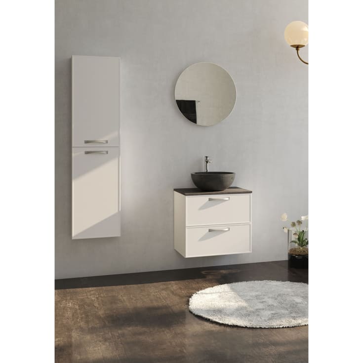 Noro Vogue servantskap, 60 cm, matt hvit