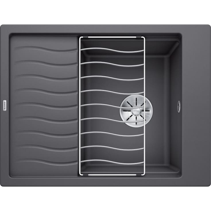 Blanco Elon 45S UX kjøkkenvask, 65x50 cm, Silgranit Klippegrå