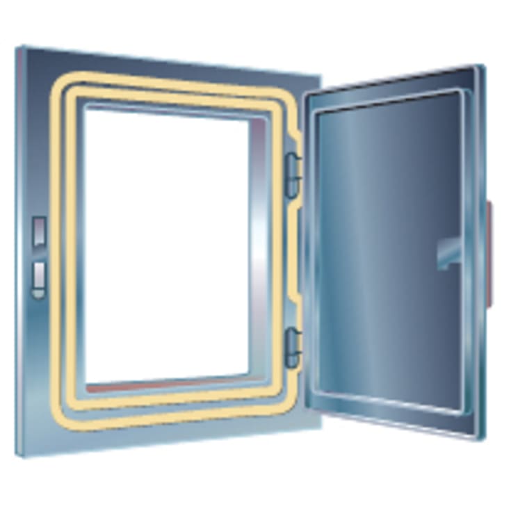 Metalbestos skorsten inspektionsdør med murkarm