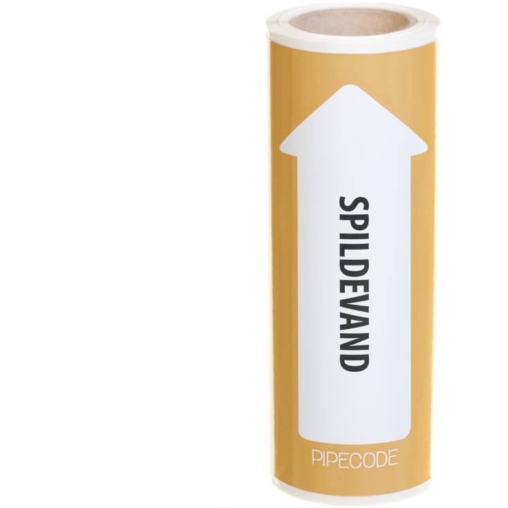 Pipecode Rørmærke - Spildevand - 80mm x 5m