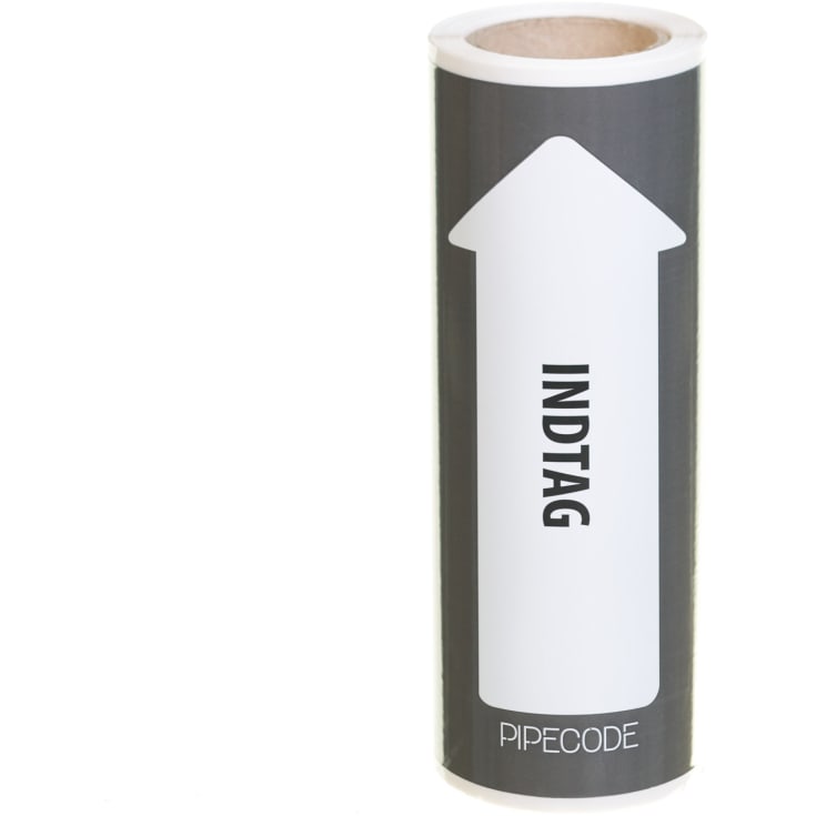 Pipecode Rørmærke - Indtag - 160mm x 10m