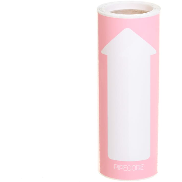 Pipecode Rørmærke - Lyserød nr.10 - 80mm x 5m