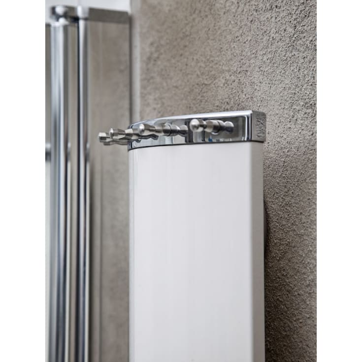 Pax Velvet håndkletørker, el, 21x143 cm, sort