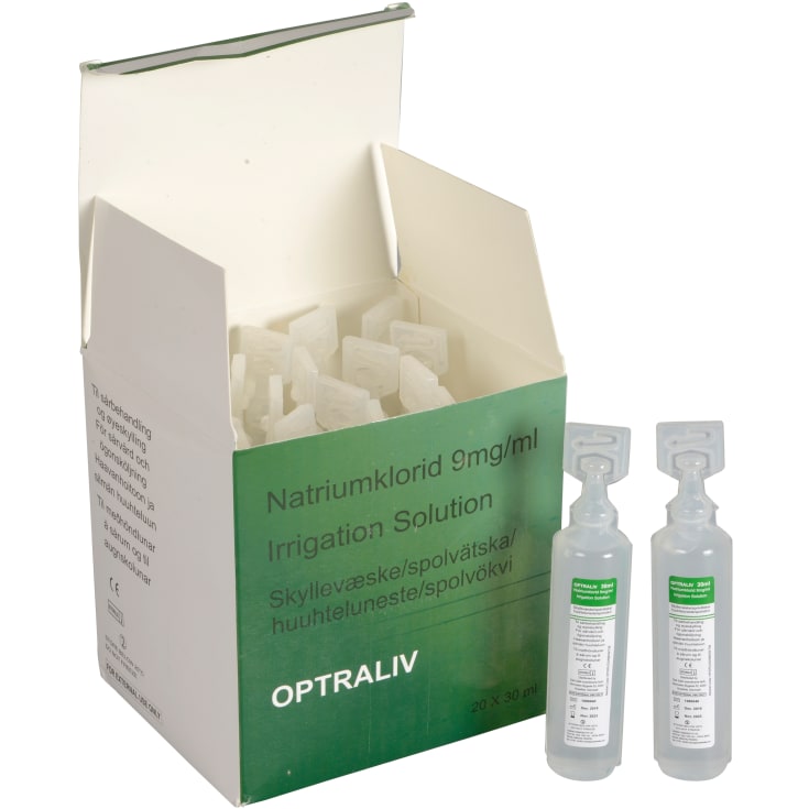 Øjenskyl genopfyldningskit - 20 flasker á 30ml