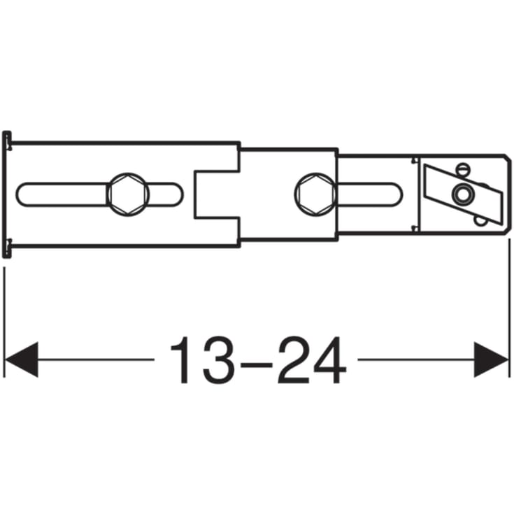 Geberit justerbare vægbeslag, bund