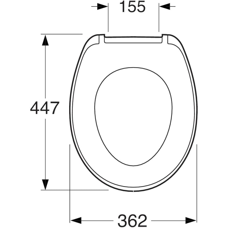 Gustavsberg Nordic3 toiletsæde, hvid