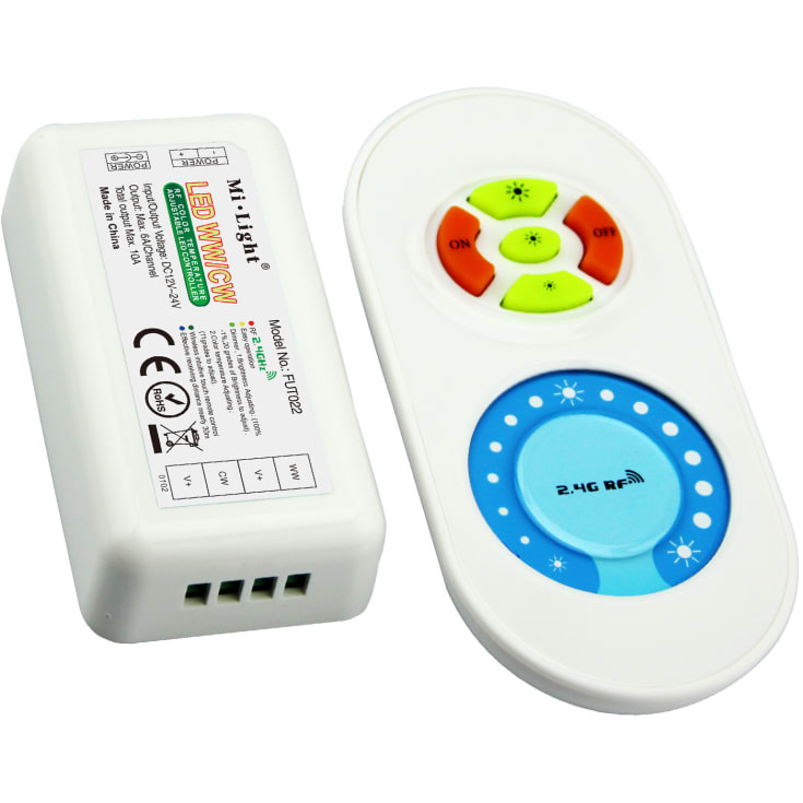 FUT-22 Dual White Controller med Fjernbetjening