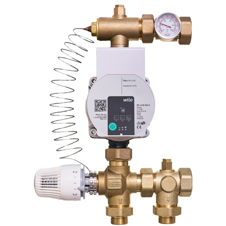 Roth 3-vejs GV-gulvvarmeshunt, termostatisk ventil
