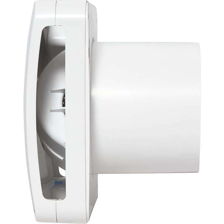 Thermex Ecoair badrumsfläkt med fuktstyrning, 158x158 mm, Ø100 mm, vit