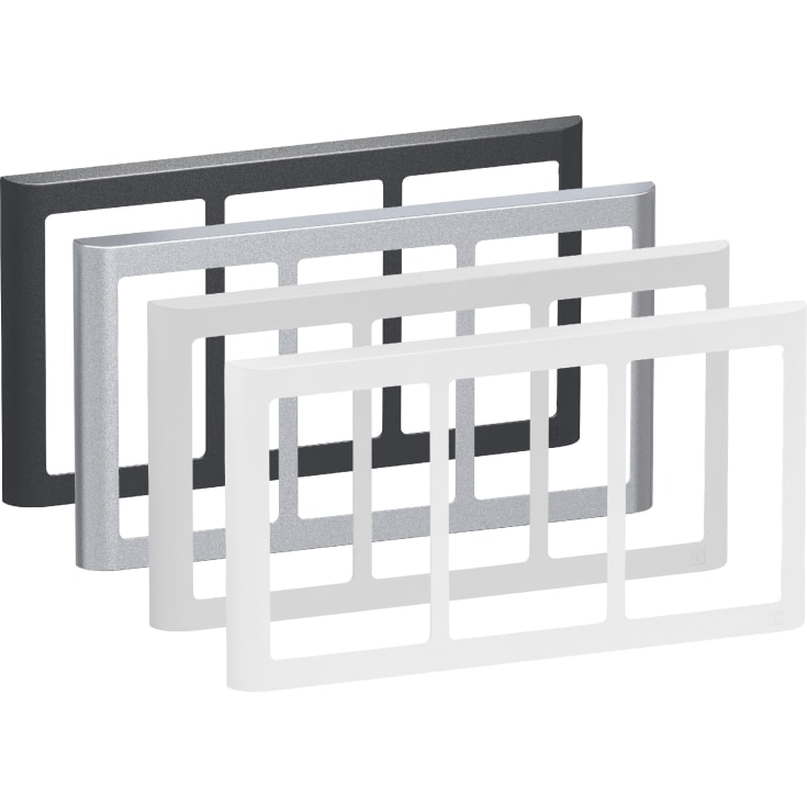 LK Fuga Soft 63 ramme, 3x1,5 modul, vandret, hvid