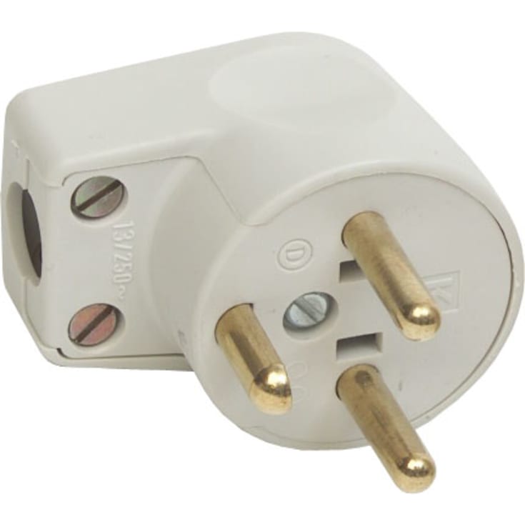 LK vinkelstikprop med jord, hvid