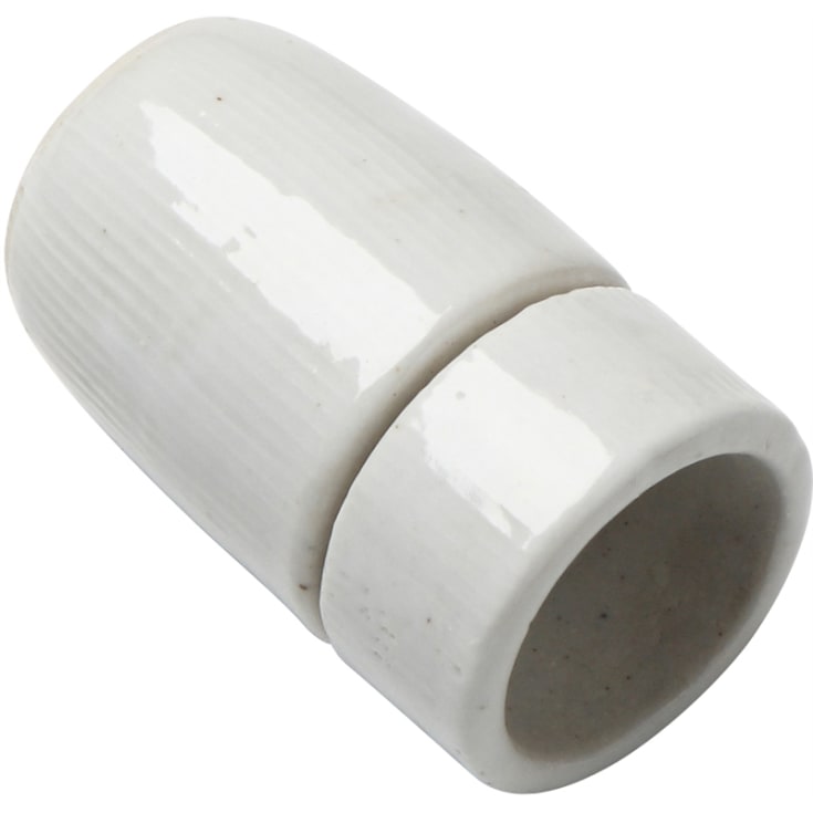 Porcelænsfatning E14 M10 glat