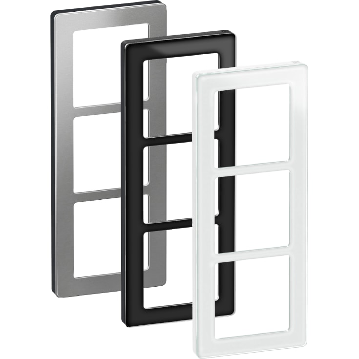 10 stk LK Fuga Pure 66 designramme, 3 modul, hvid