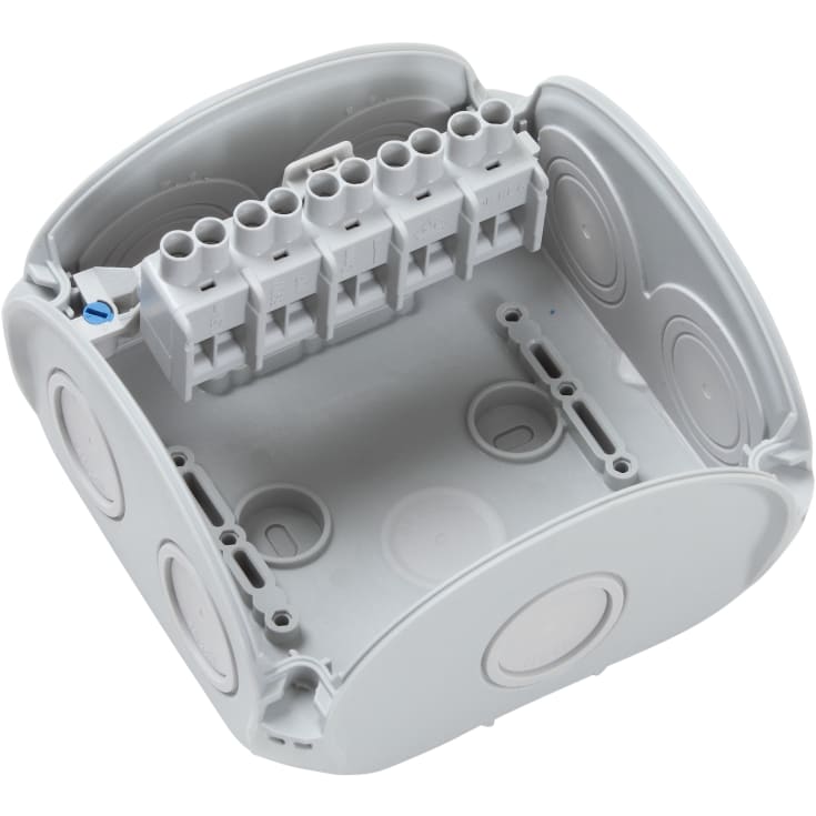 Hensel DK0606G membrandåse, 130x130 mm, grå