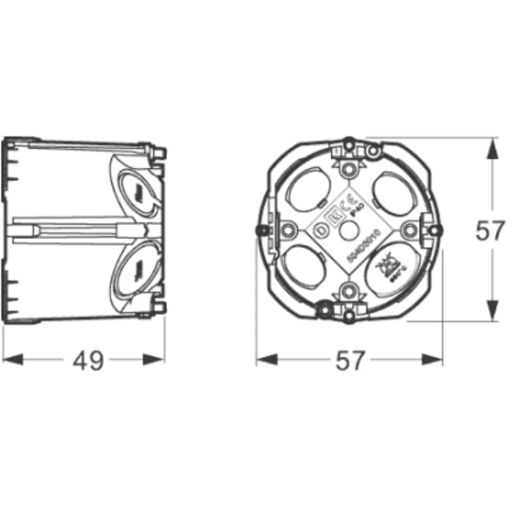 LK Fuga Air forfradåse, 1 modul