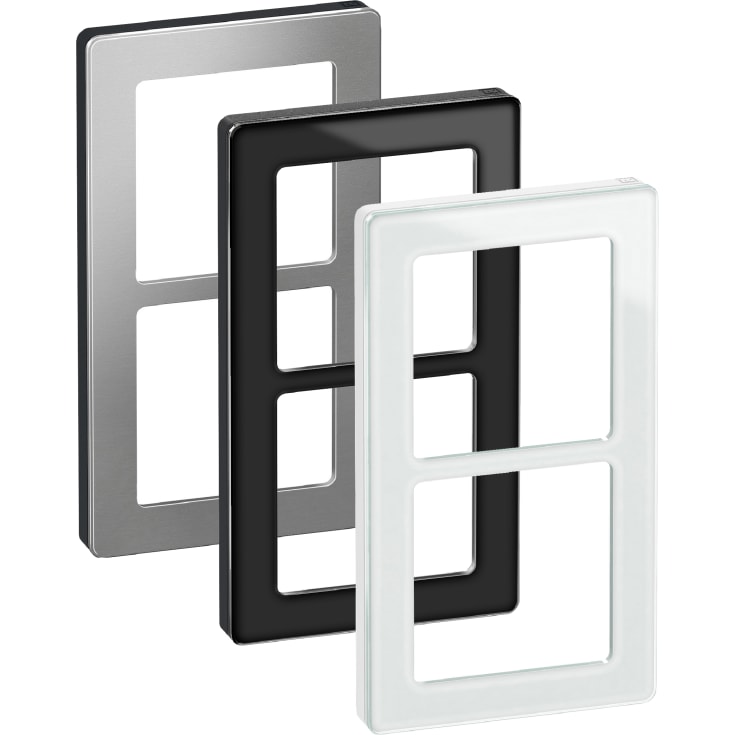 LK Fuga Pure 66 designramme, 2 modul, hvid