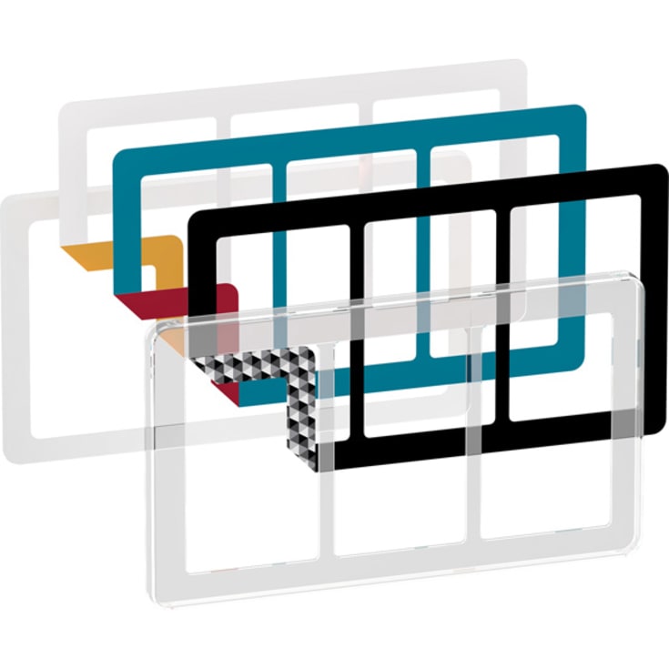 LK Fuga Choice designramme 3x1,5 modul, transparent