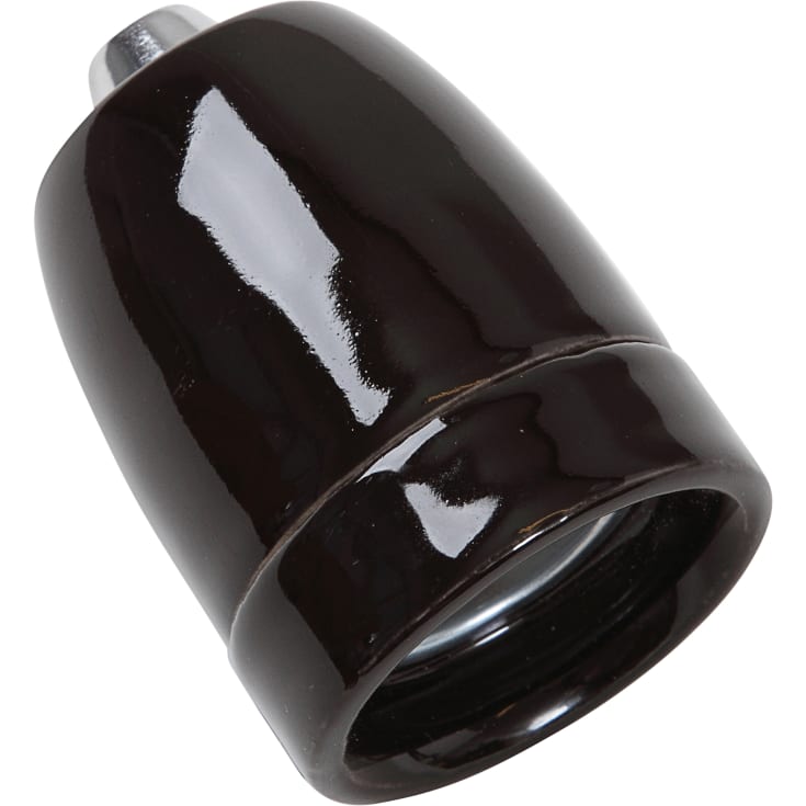 Halo Design porslin E27 sockel, sort