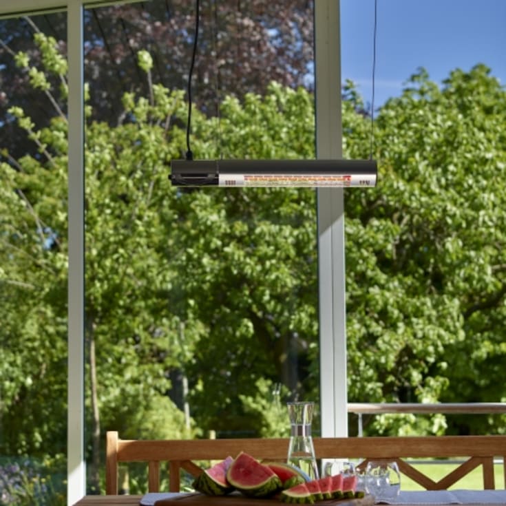 Hortus infrarødt terrassevarmer med fjernkontroll, 1500W