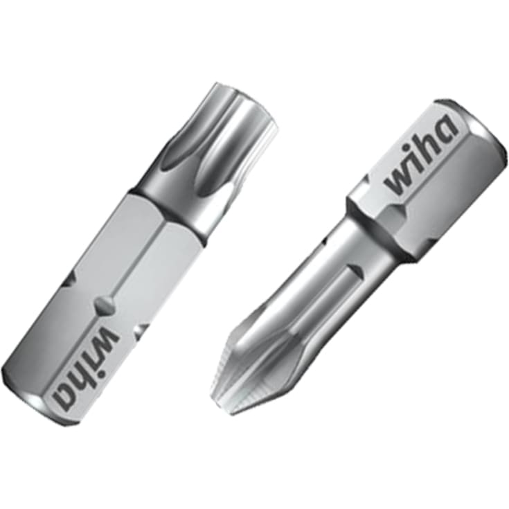 Wiha bits 25 mm, 1/4", TORX® T10, 2 stk. i boks