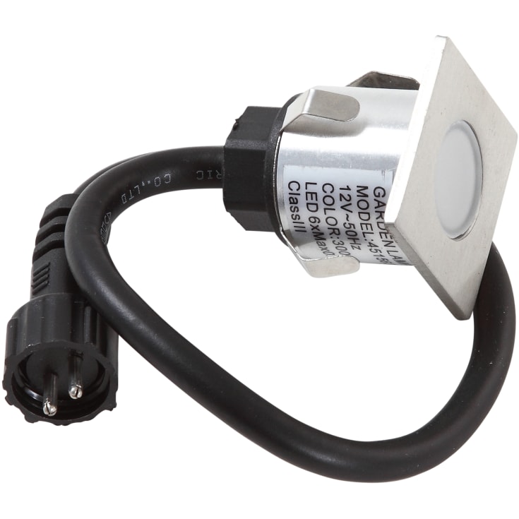 HORTUS indbygningsspot 0,6W 12V firk. ST4145