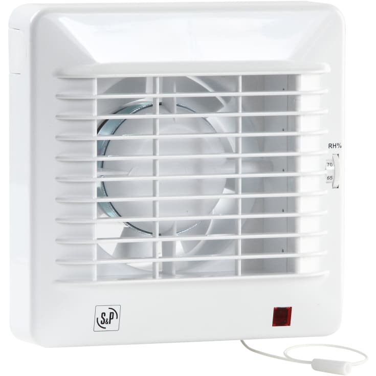 Thermex EDM 100HZ badventilator, fugtstyring, Ø100 mm, hvid