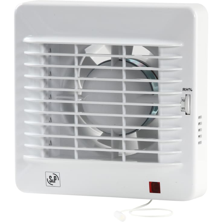 Thermex EDM 100HZ badventilator, fugtstyring, Ø100 mm, hvid