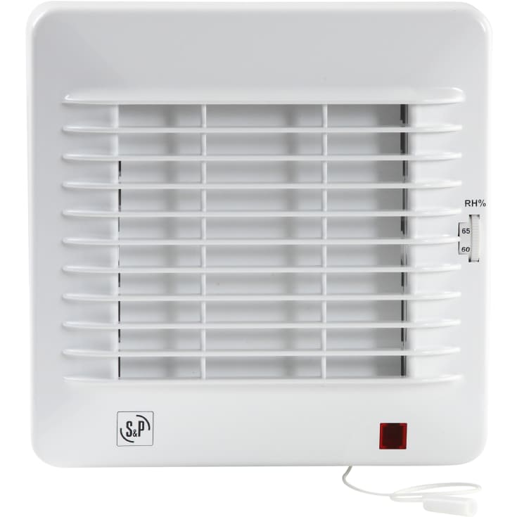 Thermex EDM 100CHMZ baderomsvifte, fuktstyring, Ø100 mm, hvit