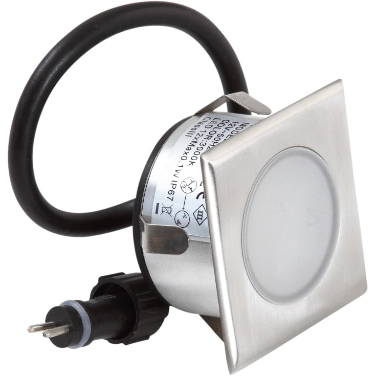 HORTUS indbygningsspot 1,2W 12V firk. ST4172